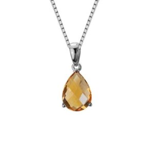 Citrine Drop Necklace from Schwanke-Kasten Jewelers