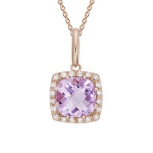Pink Amethyst Necklace from Schwanke-Kasten Jewelers
